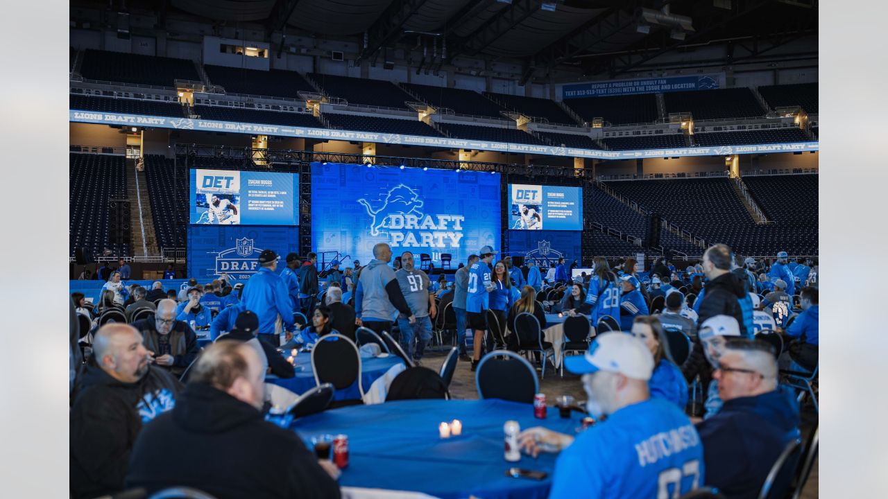 2023 Detroit Lions Miller Lite draft party photos