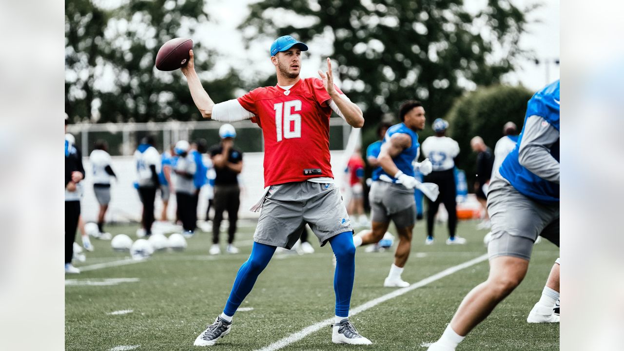 Jared Goff, David Blough, and Tim Boyle meet the media at Detroit Lions  Training Camp 