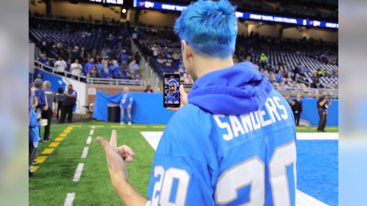 Jersey Ninja - Detroit Lions Blue Hockey Jersey