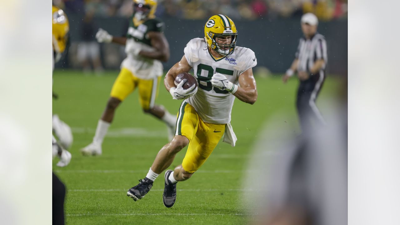 ESPN reporter Lisa Salters interviews Green Bay Packers