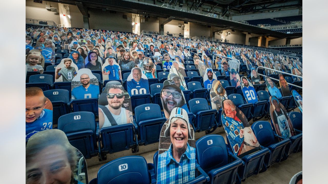 Detroit Lions fans can purchase custom cutouts of themselves for