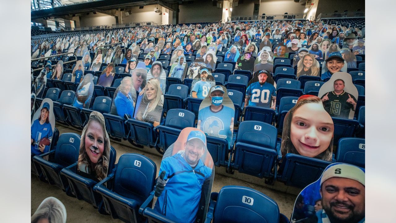 Detroit Lions fans can purchase custom cutouts of themselves for