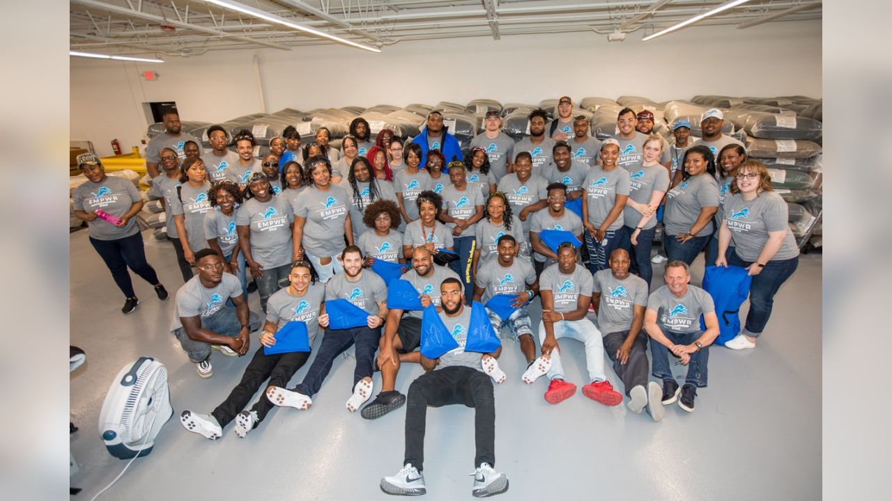 Detroit Lions rookies visit Empowerment Plan plant