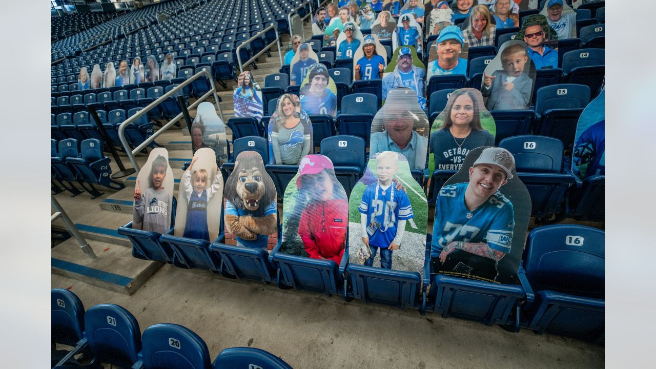 Detroit Lions fans can purchase custom cutouts of themselves for