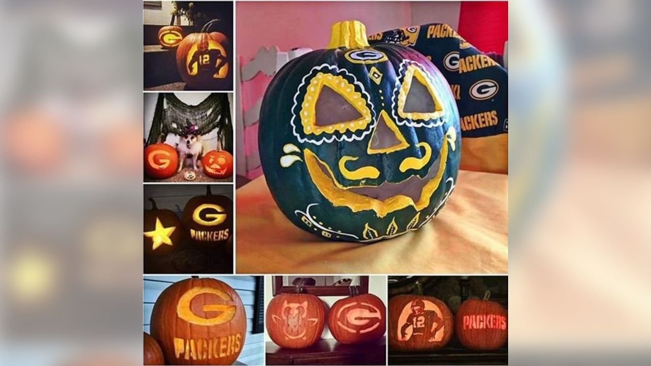 Packers fans get creative with pumpkins for Halloween