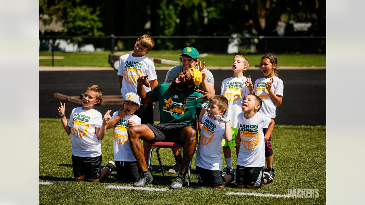 NFL Films Makes Appearance at Aaron Jones Football Camp