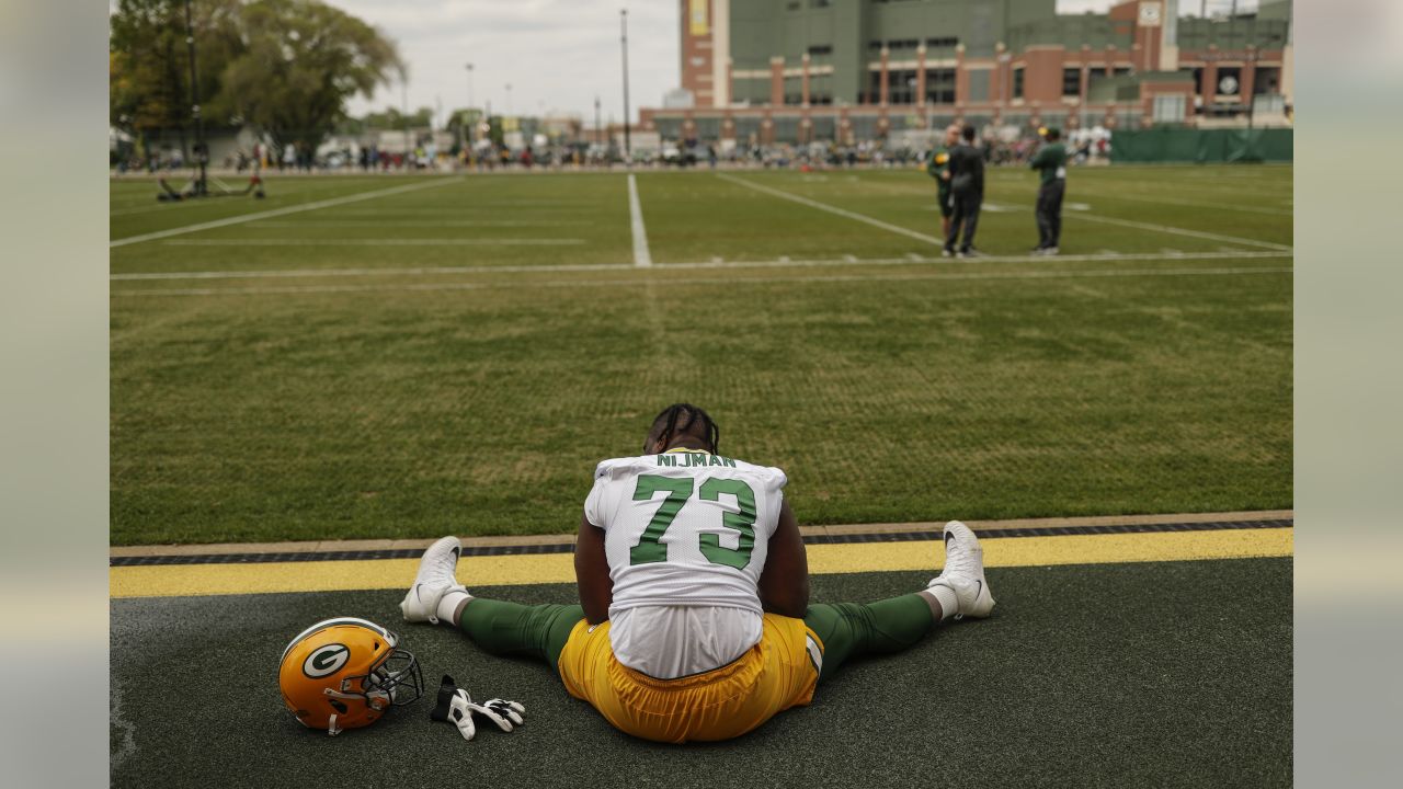 Green Bay Packers practice for LA Rams game on Clarke Hinkle Field