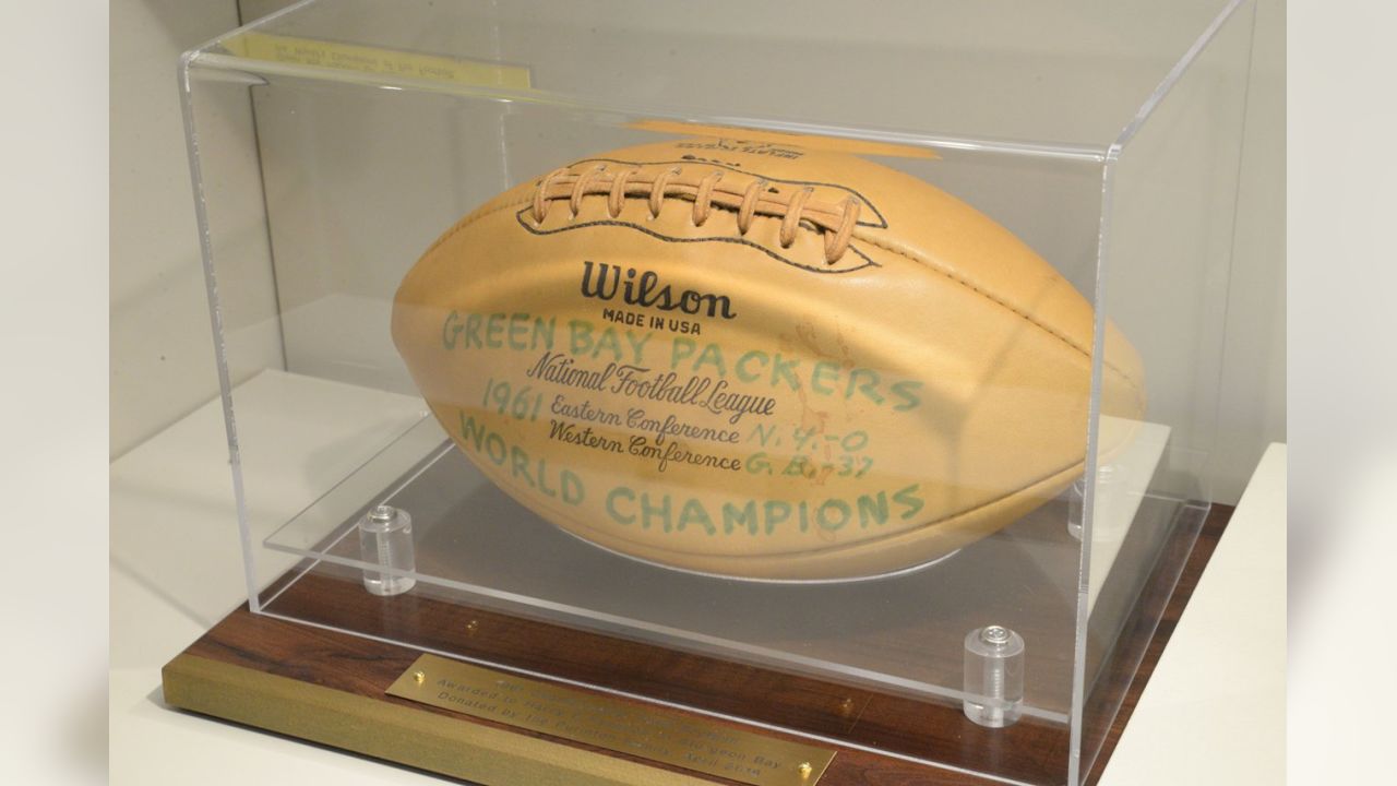 1961 Packers-signed ball donated to HOF