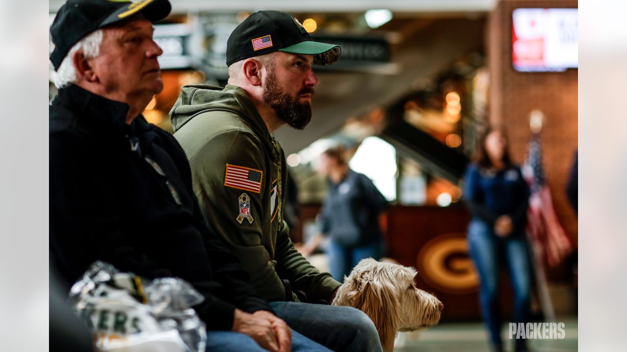 Photos: Packers, Aaron Jones kick off 'Salute to Service' initiative at  Lambeau Field