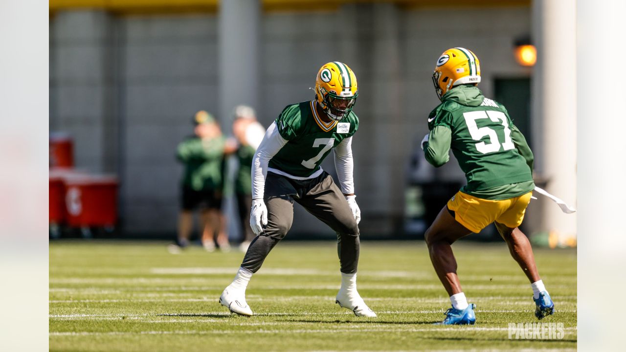 Green Bay Packers practice for LA Rams game on Clarke Hinkle Field