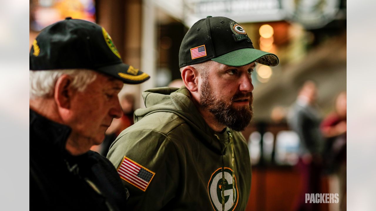 Photos: Packers, Aaron Jones kick off 'Salute to Service' initiative at  Lambeau Field