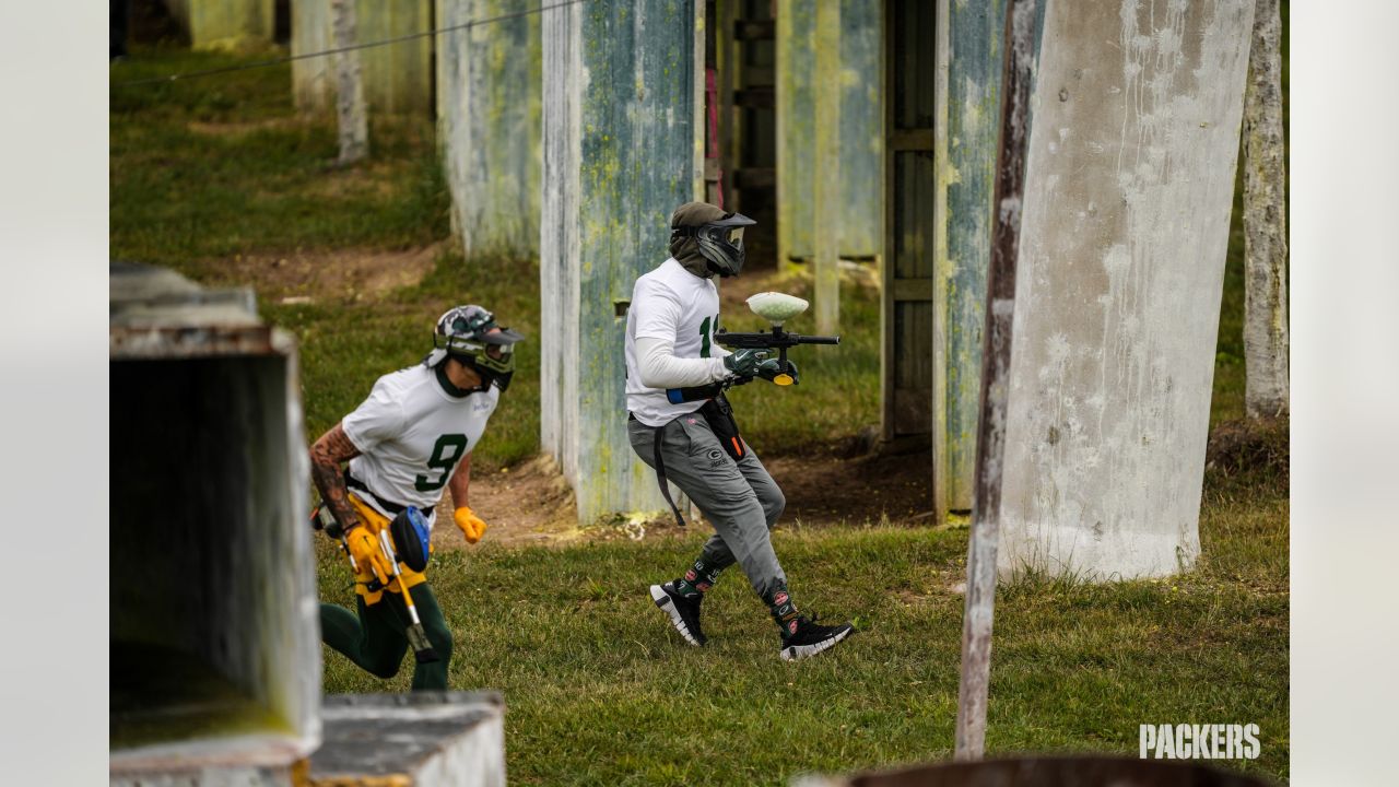 Photos: Packers hit paintball course for team-building exercise