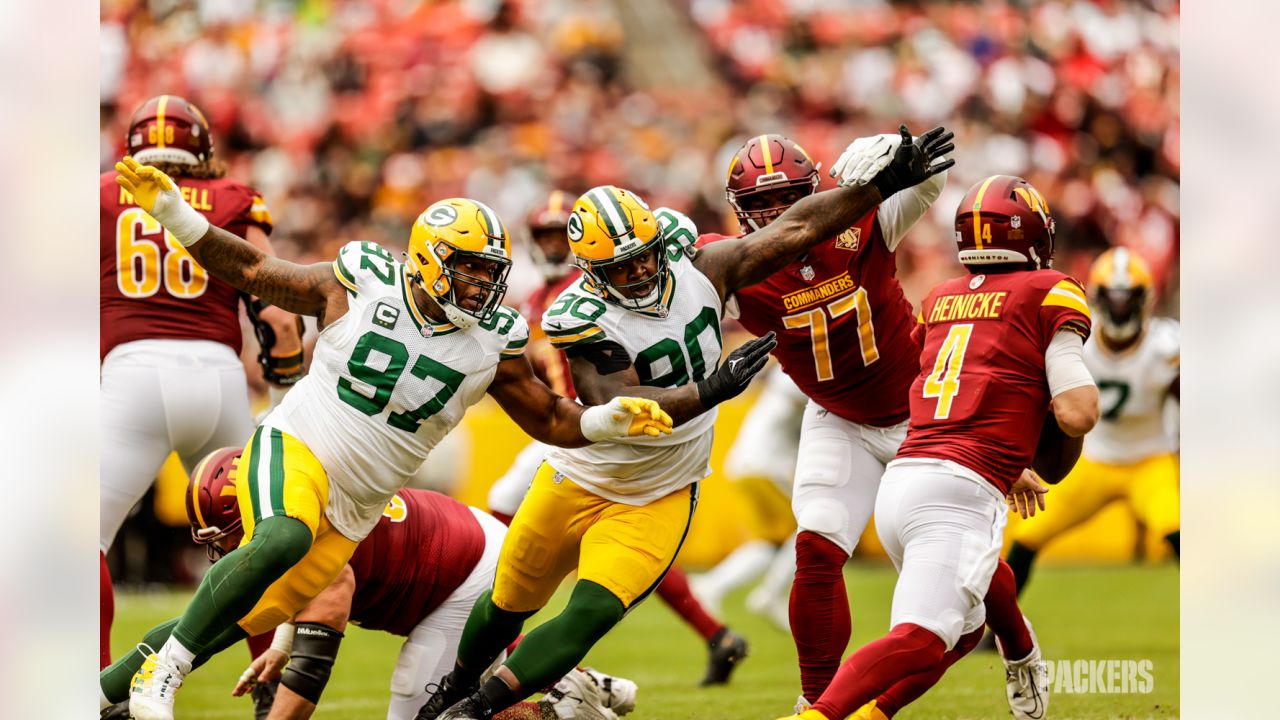 Green Bay Packers vs Washington Commanders game photos at FedEx Field