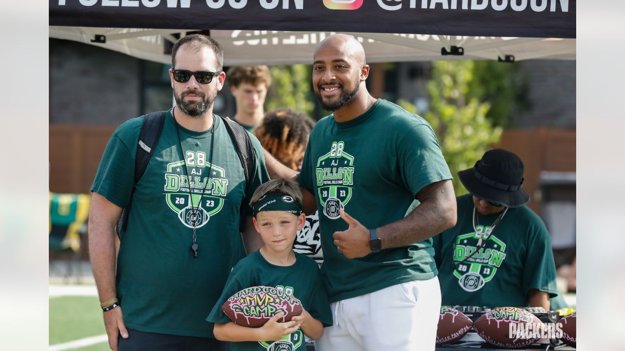 Photos: Packers RB AJ Dillon hosts football camp at Titletown