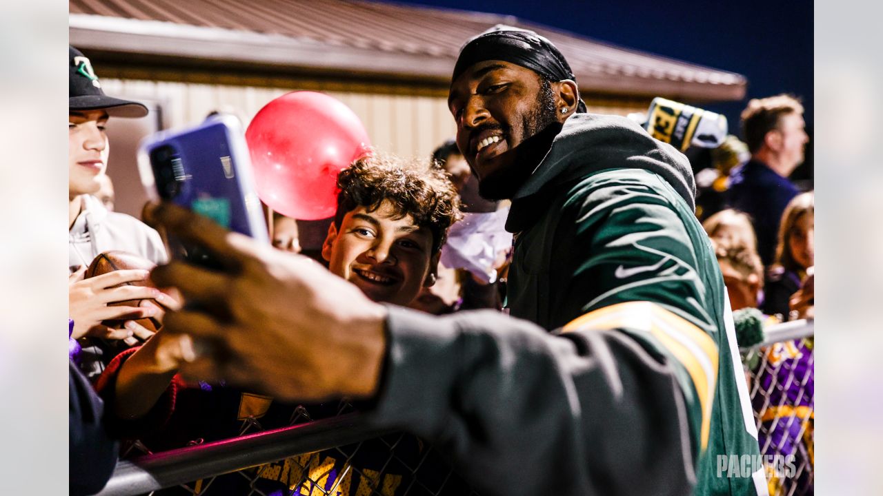 Photos: Packers vs. Cancer initiative travels to Denmark High School  football game