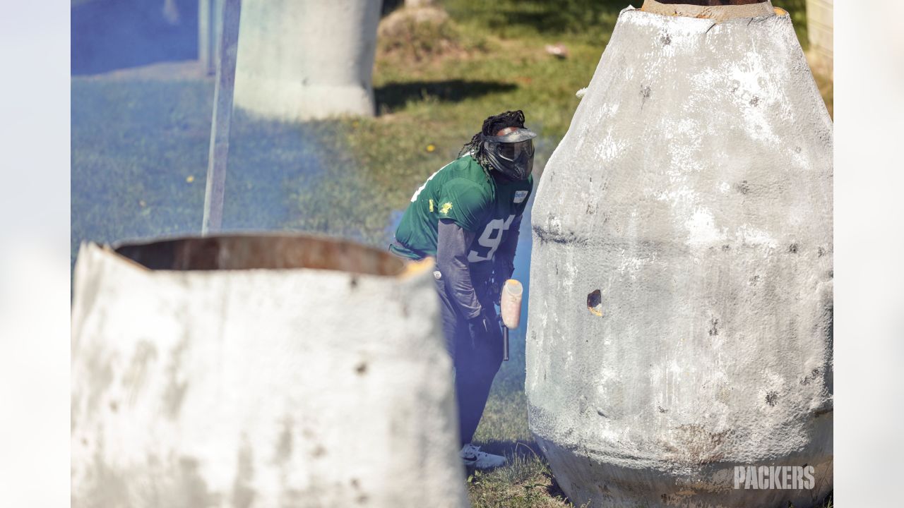 Photos: Packers hit paintball course for team-building exercise