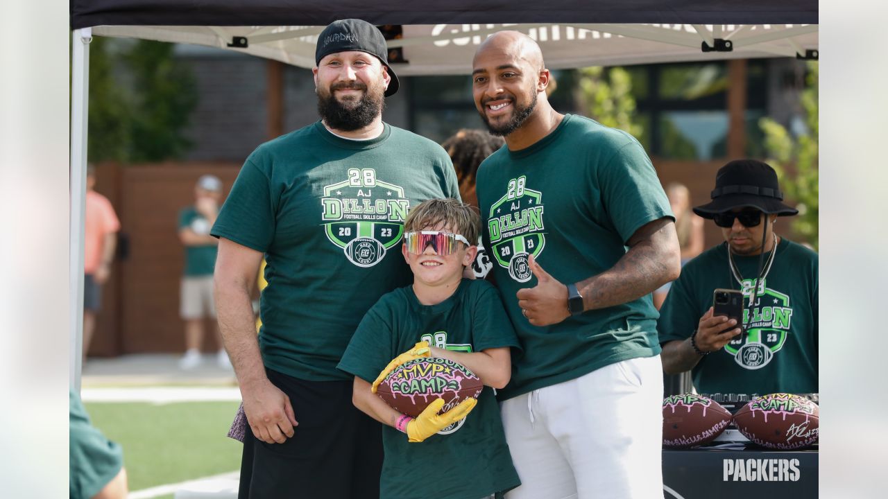 Photos: Packers RB AJ Dillon hosts football camp at Titletown