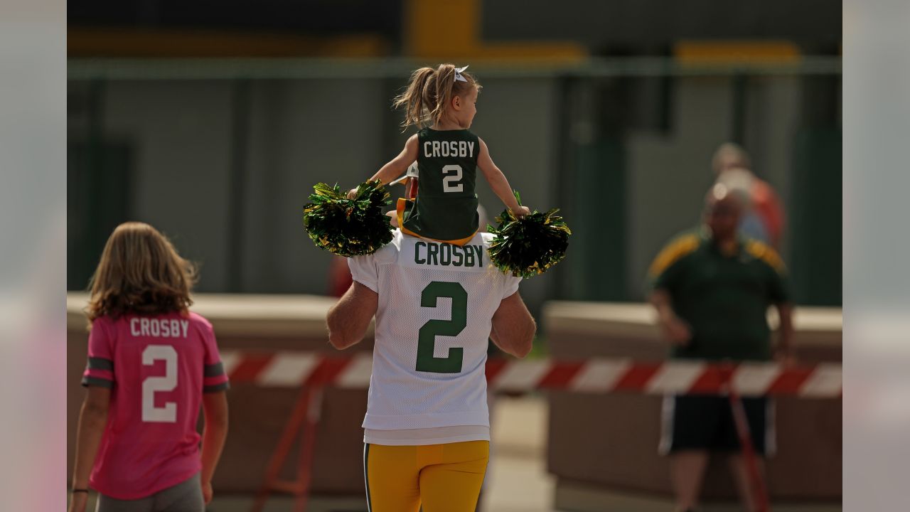 This summer gave Mason Crosby two more reasons to ride