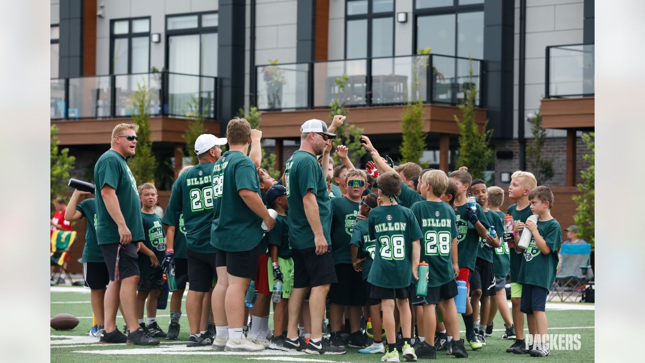 AJ Dillon host youth football camp at Titletown