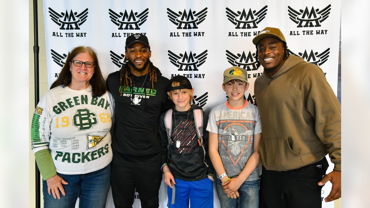 Photos: Packers, Aaron Jones kick off 'Salute to Service' initiative at  Lambeau Field