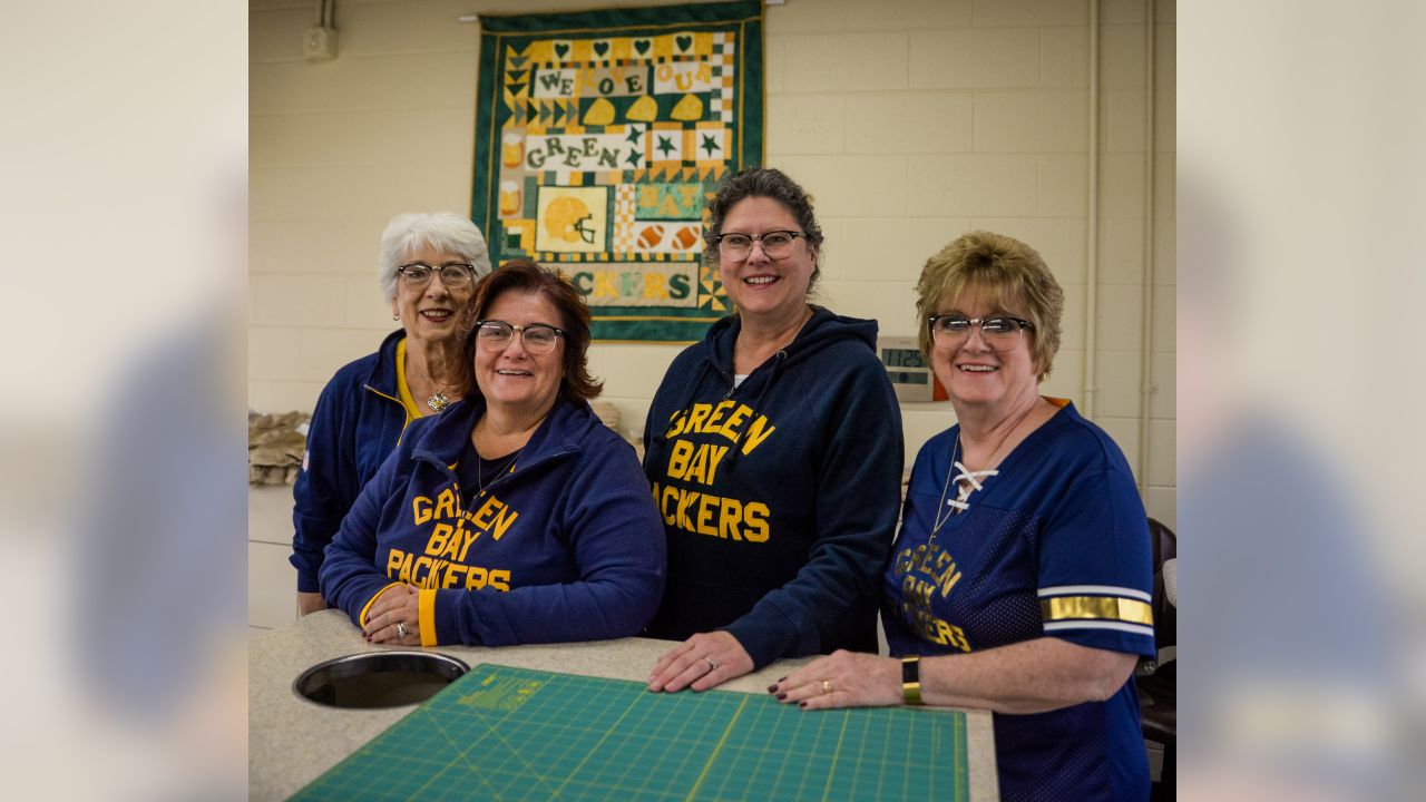 Green Bay Packers on Twitter: Take a look inside the #Packers sewing room  as the seamstresses prepare the historic third jerseys for this Sunday. 