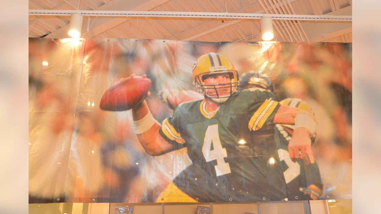 Brett Favre merchandise in the Pro Shop