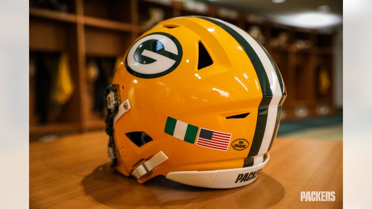 Packers players participate in NFL international flag decal initiative