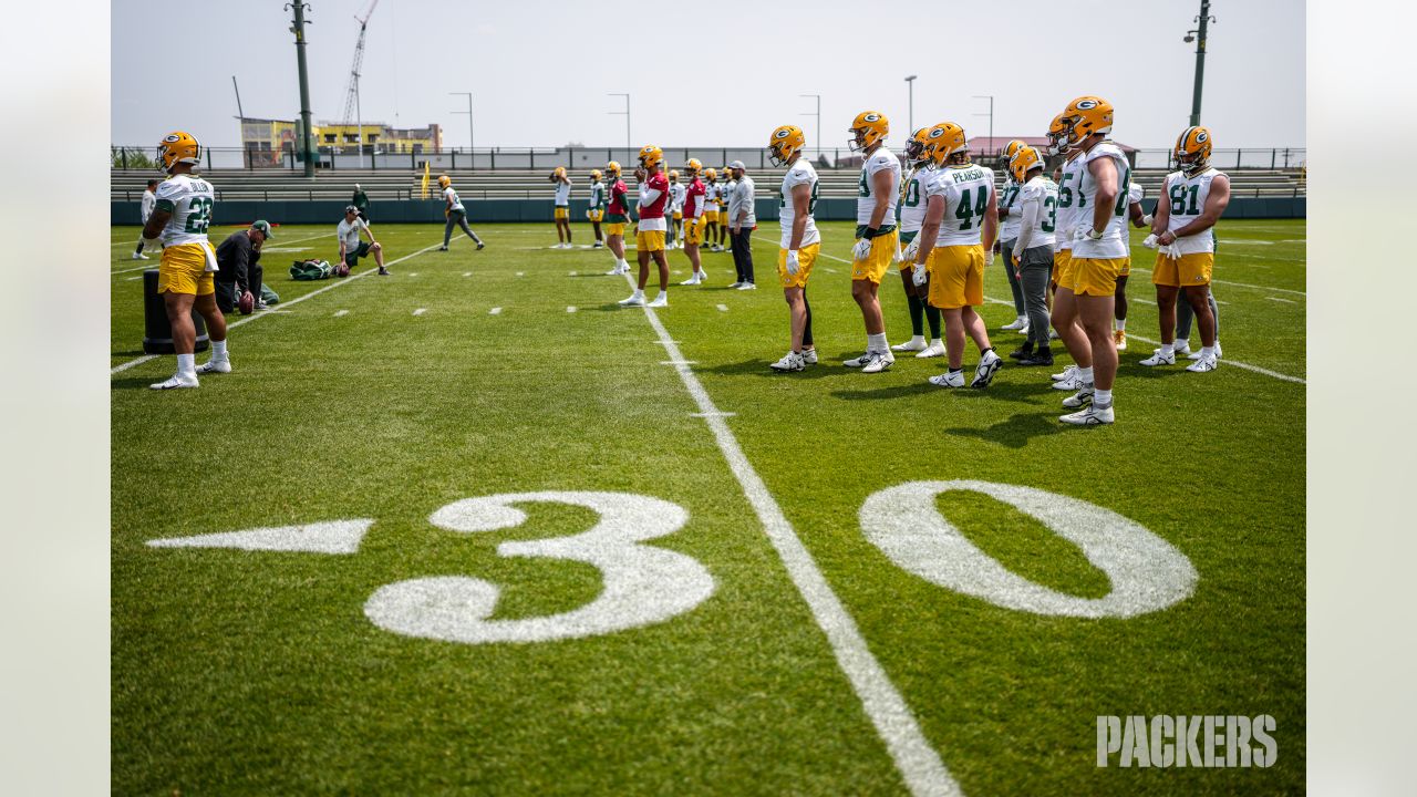 Photos from Green Bay Packers OTA workouts at Ray Nitschke Field