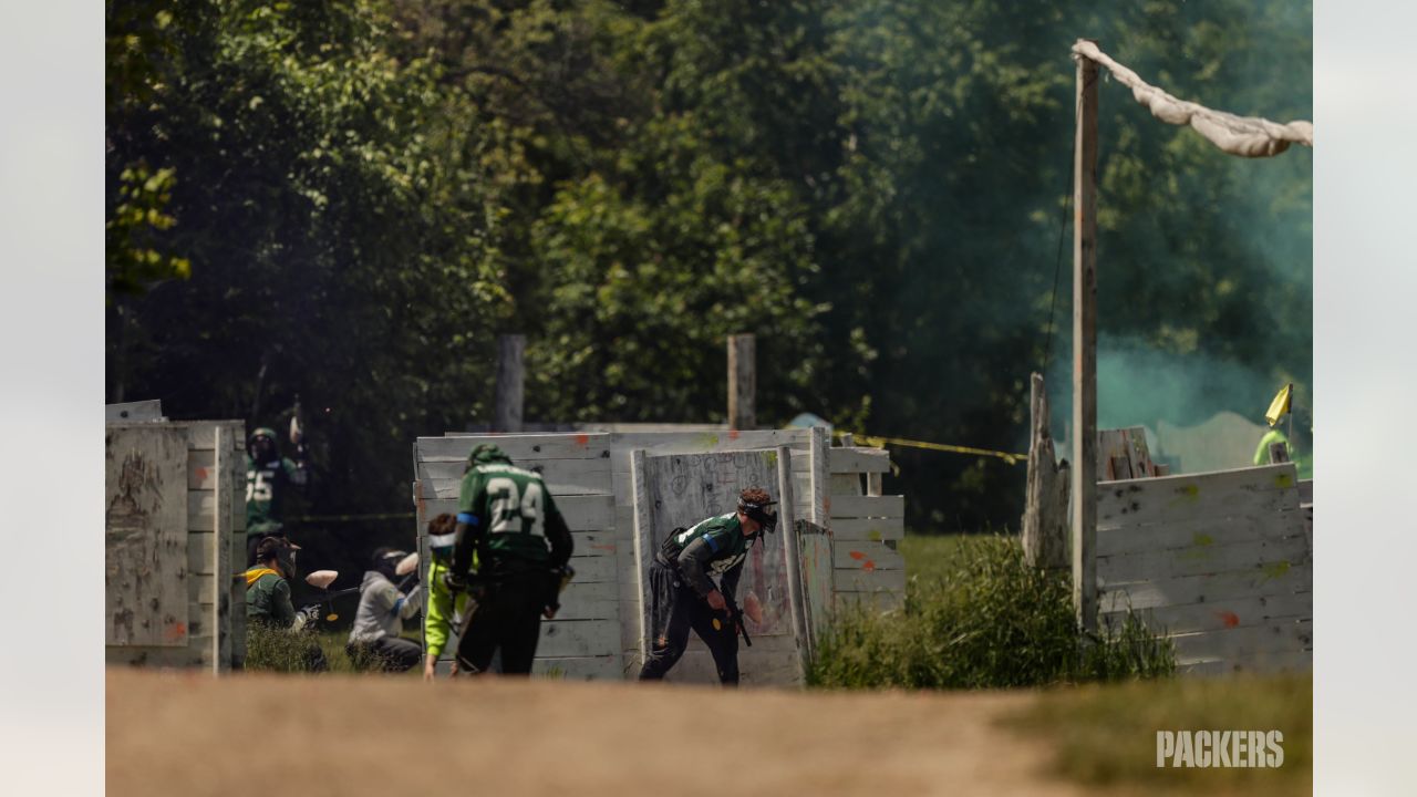 Photos: Packers hit paintball course for team-building exercise