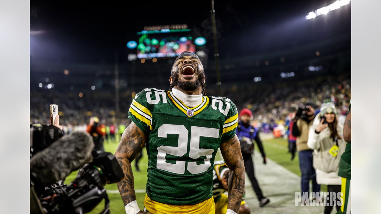 Green Bay Packers Keisean Nixon (25) during an NFL football game Sunday,  Jan. 1, 2023, in Green Bay, Wis. (AP Photo/Mike Roemer Stock Photo - Alamy