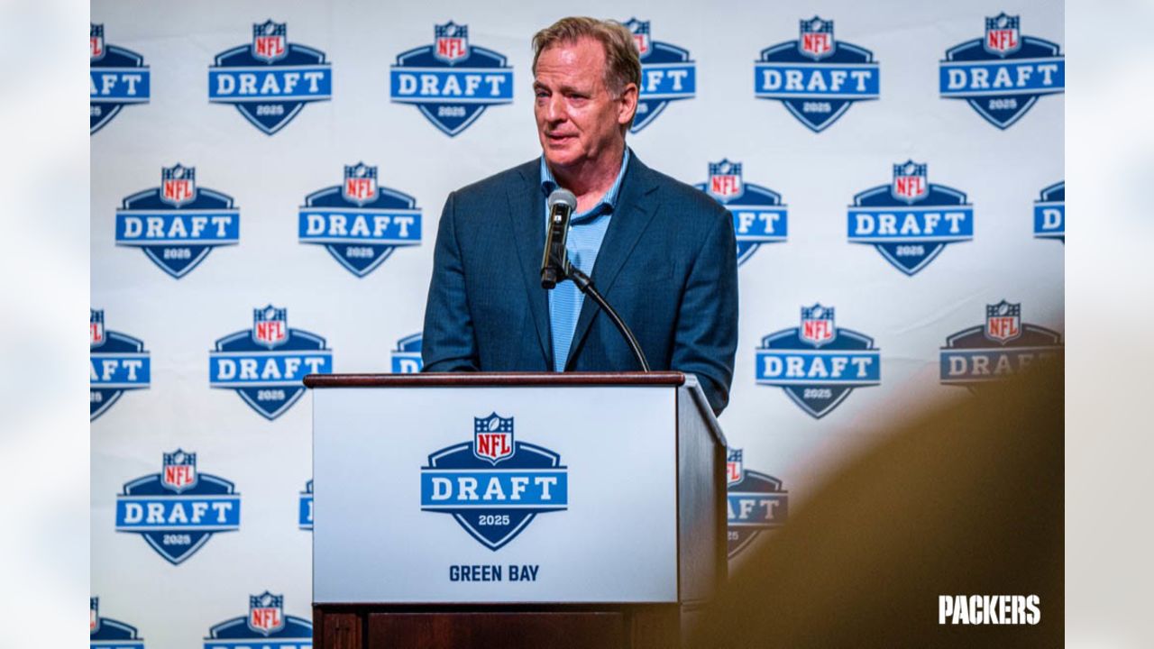 Commissioner Roger Goodell visits Green Bay ahead of 2025 NFL Draft