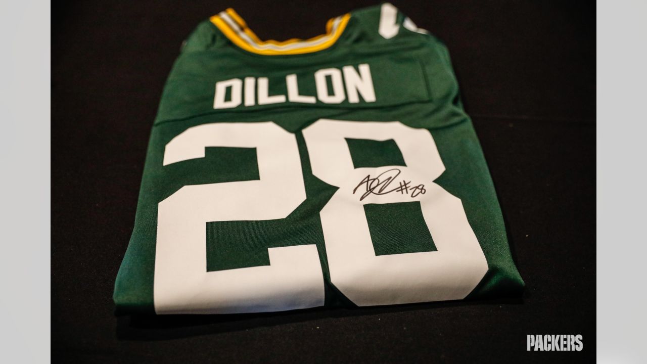 Green Bay Packers AJ Dillon Jersey Sticker 