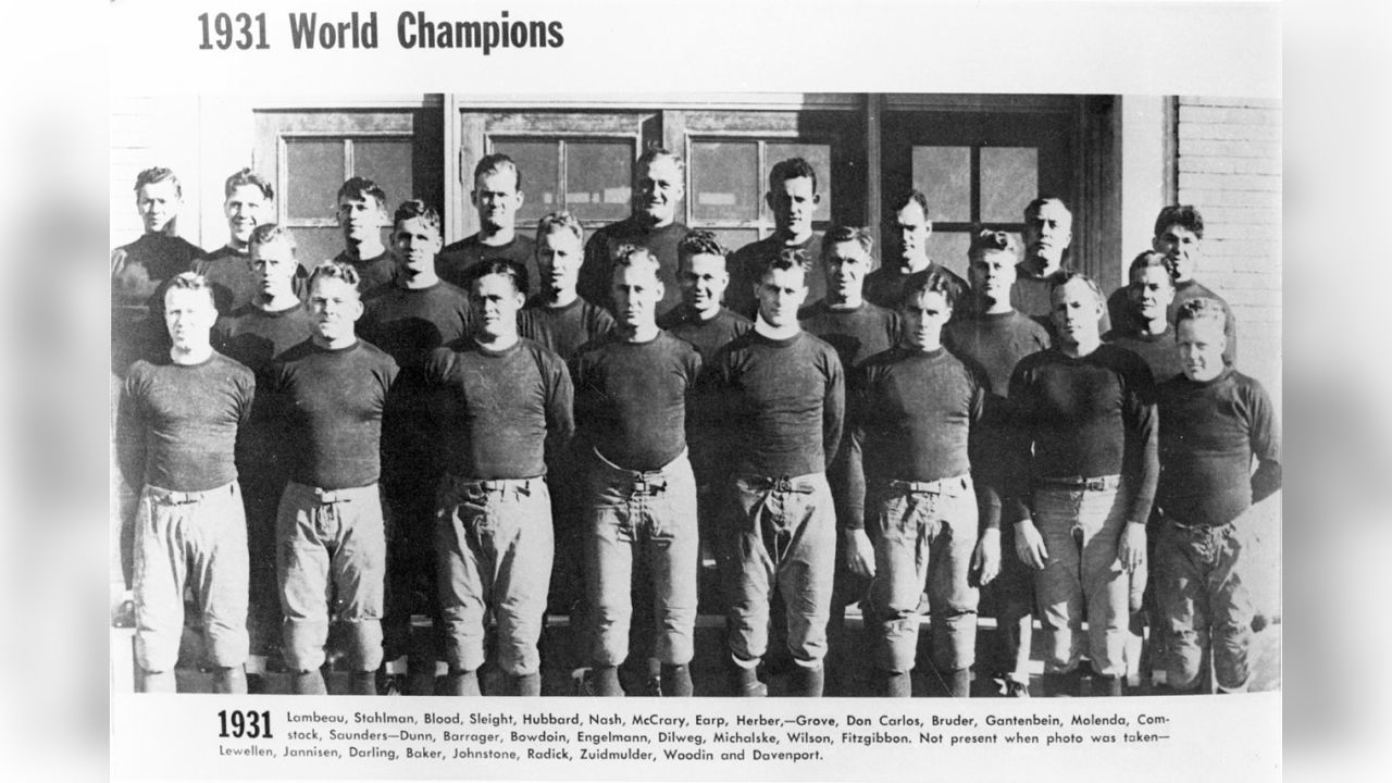 Packer Team Photos Through the Years (1919-2013)