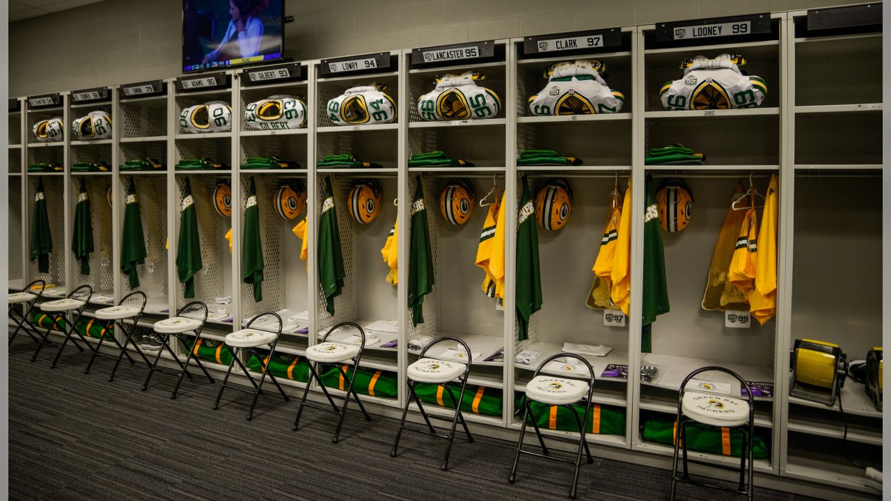 Large Vikings Locker Room Space at U.S. Bank Stadium Taking Shape