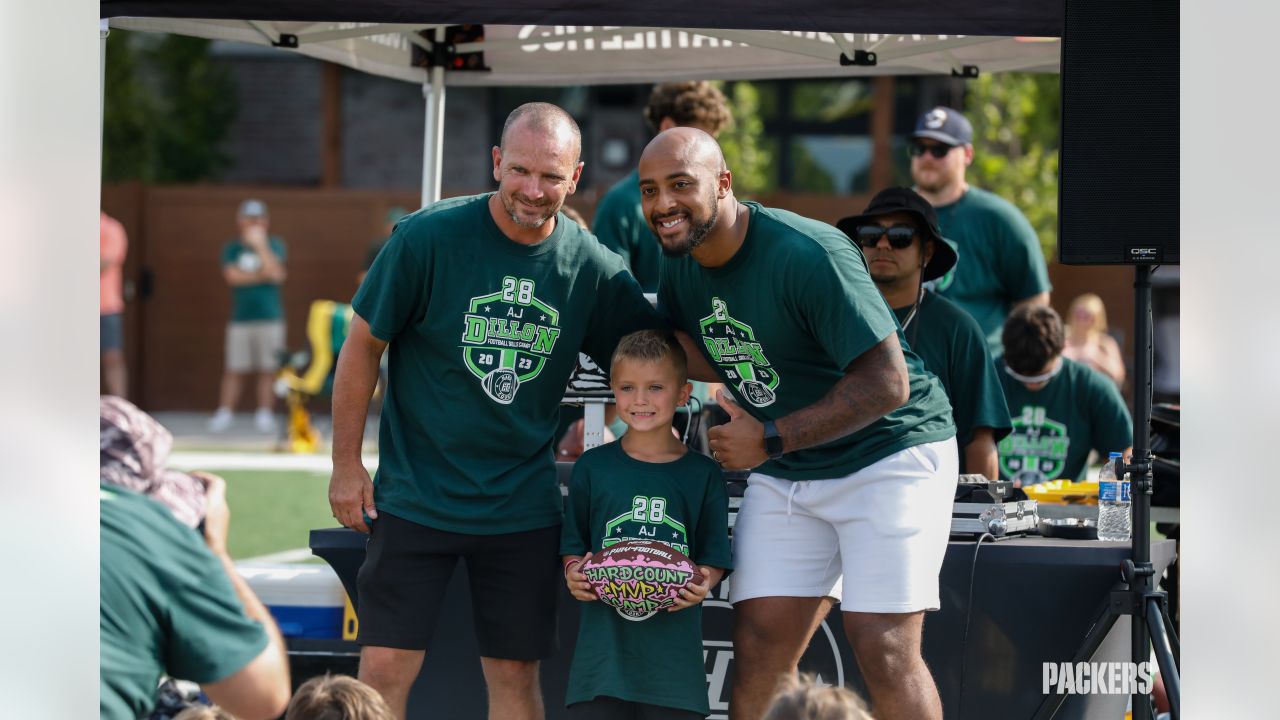 Green Bay Packers' running back AJ Dillon during NFL football training camp  Saturday, July 31, 2021, in Green Bay, Wis. (AP Photo/Matt Ludtke Stock  Photo - Alamy