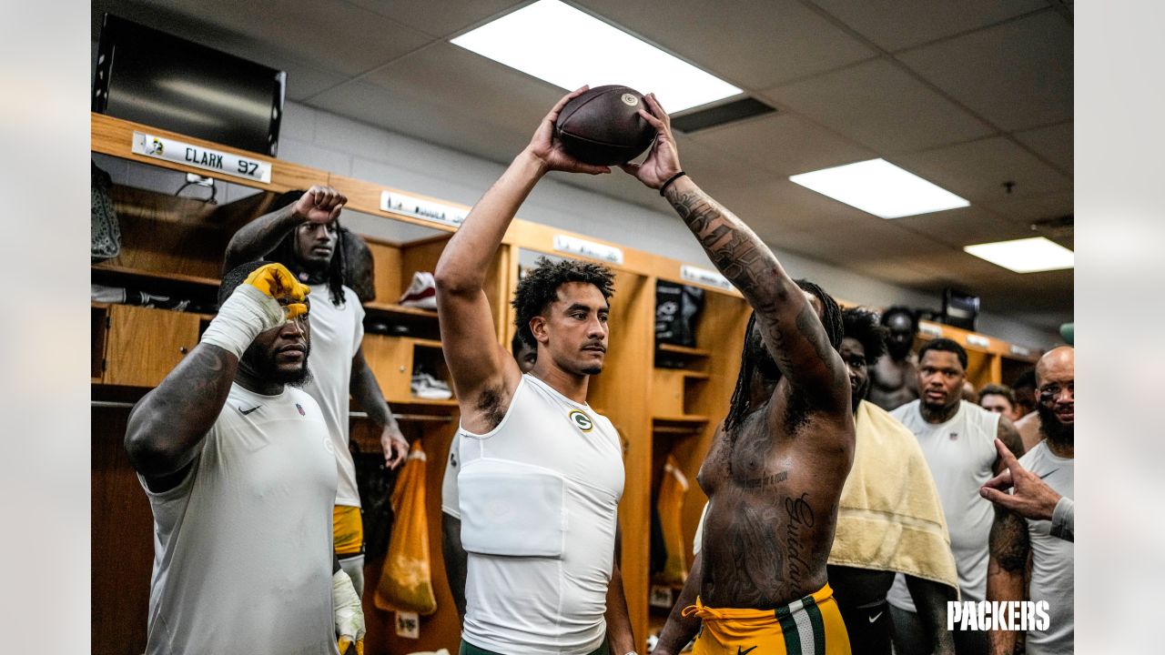 Locker Room Pass: Packers celebrate season-opening win over Bears