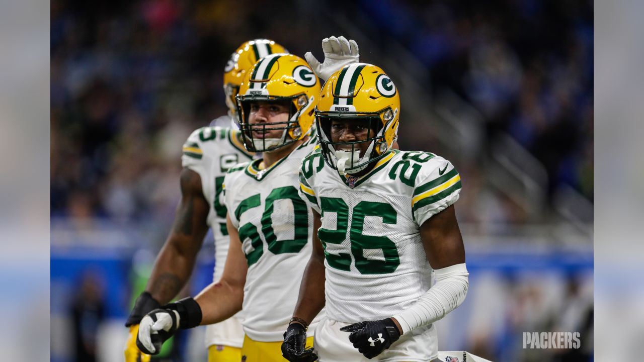 Green Bay Packers first-round draft pick Darnell Savage Jr. during NFL  football rookie orientation camp Friday, May 3, 2019, in Green Bay, Wis.  (AP Photo/Mike Roemer Stock Photo - Alamy