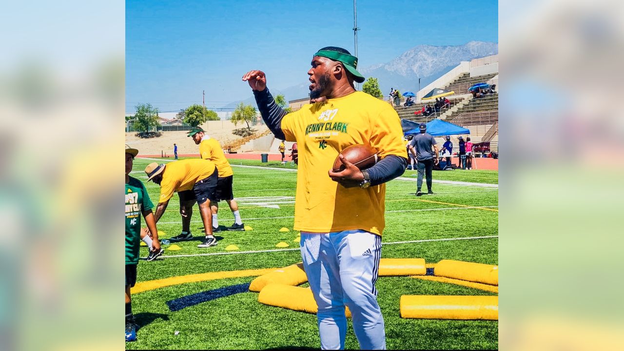 NFL player Kenny Clark will hold free youth camp in Rialto on July 1;  former Summit star Jamaal Williams will also attend, Sports