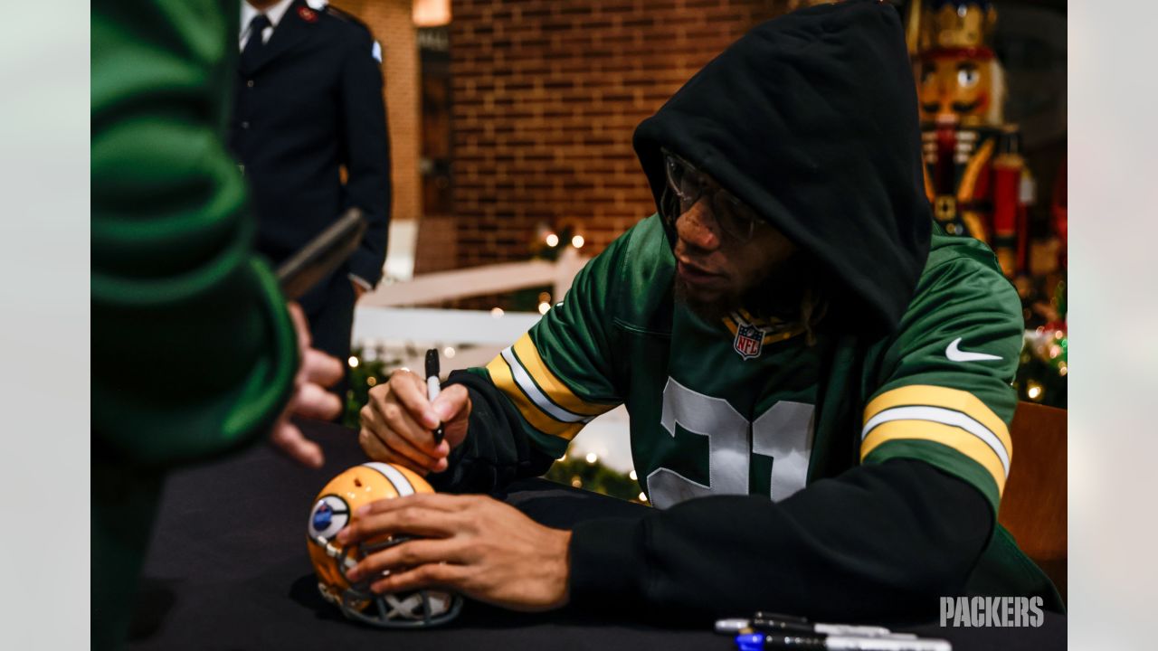 GREEN BAY PACKERS SIGNED ERIC STOKES FLASH MINI HELMET JSA COA