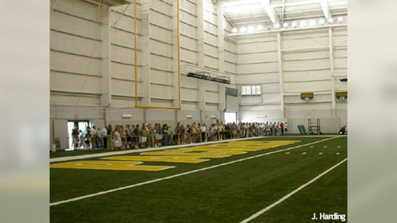 Packers back at practice inside the Don Hutson Center