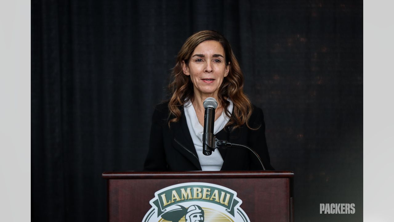 Photos: Christian Watson attends Essity Press Conference at Lambeau Field