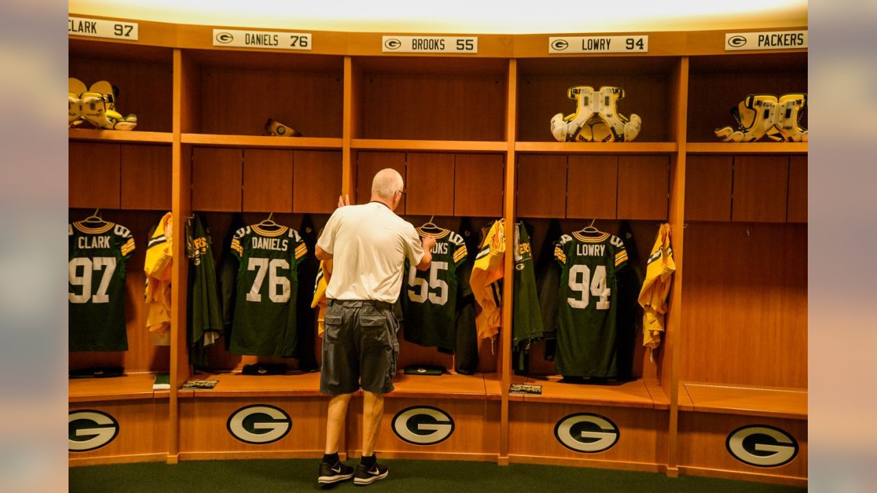 Green Bay Packers Locker Room Custom Print - Ozone Billiards