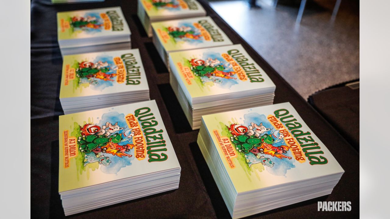 Photos: Packers RB AJ Dillon hosts launch party for new children's book