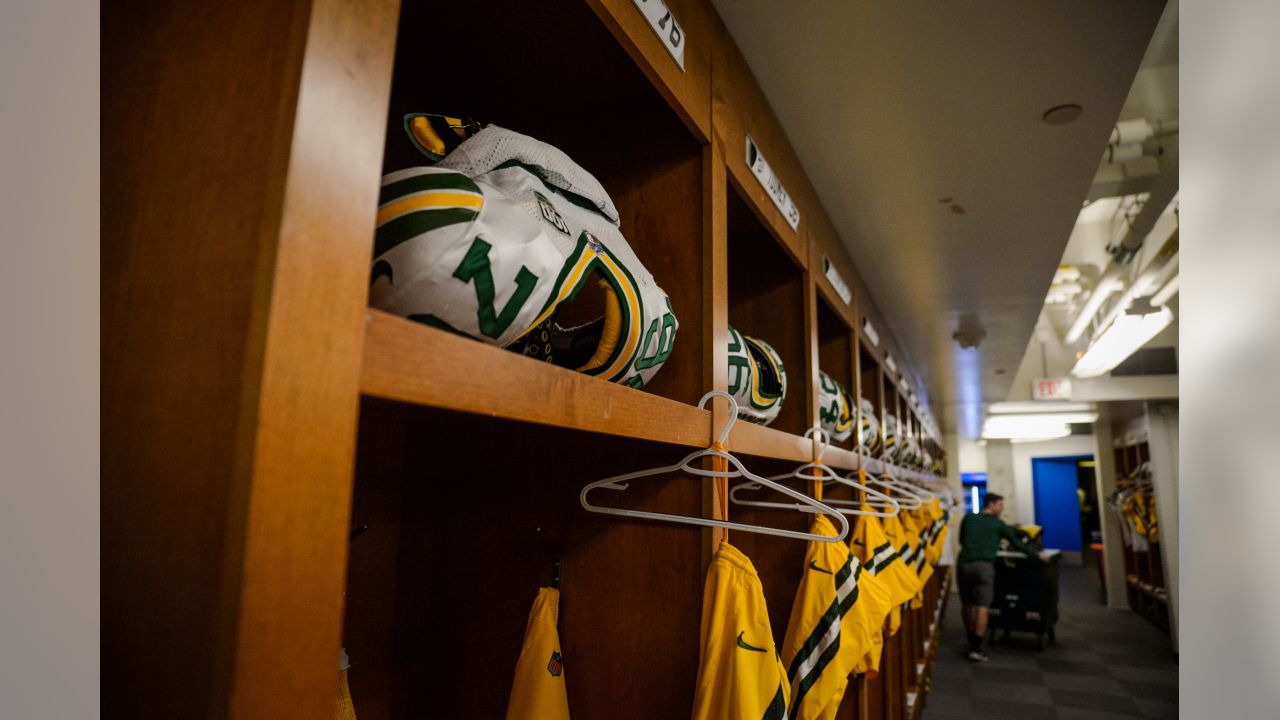 Photos: Inside Green Bay's locker room in Detroit