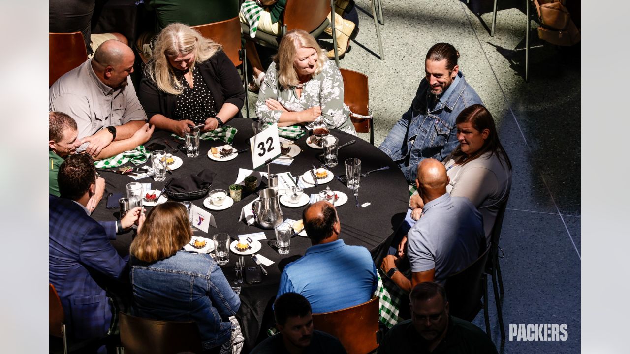 Green Bay Packers - Aaron Rodgers never disappoints with his #Packers  Welcome Back Luncheon look!