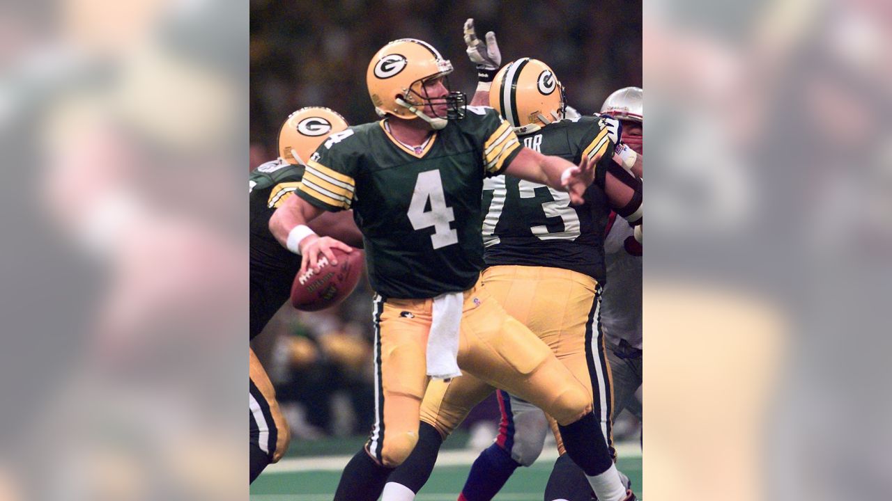 Brett Favre Green Bay Packers Fanatics Authentic Unsigned Celebrating  Touchdown Super Bowl XXXI Photograph