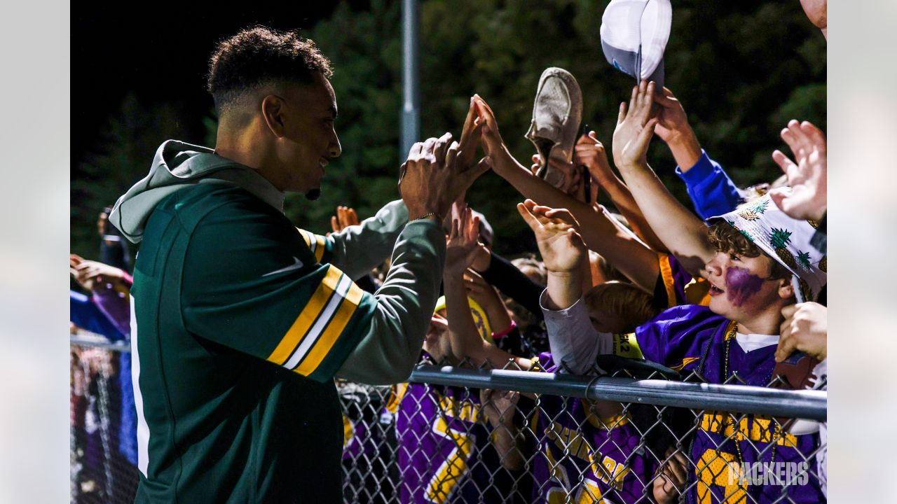 Photos: Packers vs. Cancer initiative travels to Denmark High School  football game
