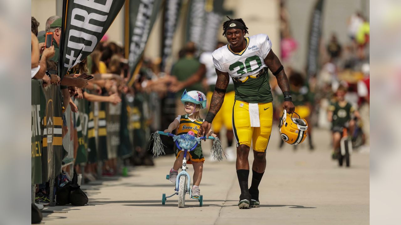 Photos: Packers bike to work Friday