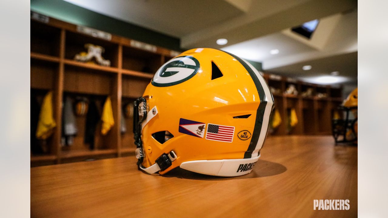 Packers players participate in NFL international flag decal initiative