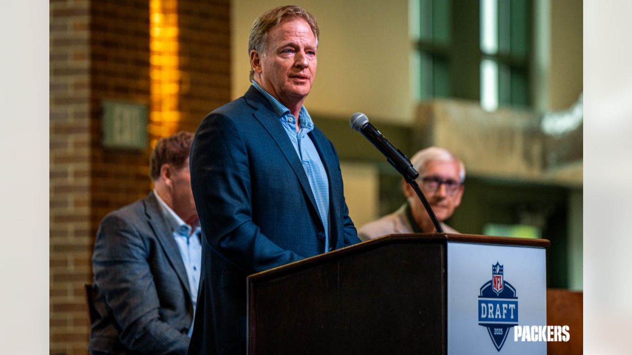 NFL Commissioner Roger Goodell visits Green Bay, talks 2025 NFL